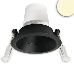 recessed spotlight BACK68 swivelling IP20, black dimmable