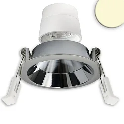 recessed spotlight BACK68 swivelling IP20, chrome dimmable