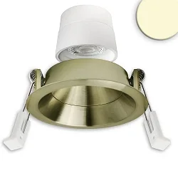 recessed spotlight BACK68 swivelling IP20, brass dimmable