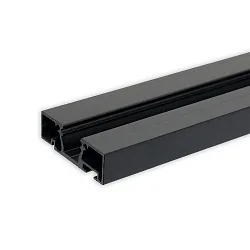 Perfil para cortinas CURTAIN 10 ONE simple, negro