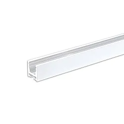 Perfil para cortinas CURTAIN 10 ONE FLAT simple, blanco