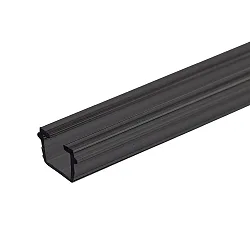 Perfil para cortinas, negro