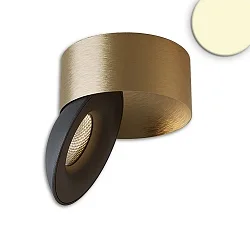 Luminaria de superficie SPHERE IP54, dorado, negro regulable