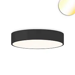 Luminaria de techo DN600 DALI controlable por DALI, CCT Switch IP44, negro regulable