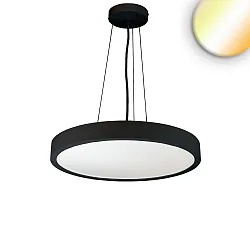 Luminaria colgante DN600 Arriba-Abajo IP44, negro regulable