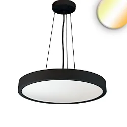 Luminaria colgante DN800 Arriba-Abajo IP44, negro regulable