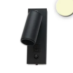 Luminaria para leer con conexión USB, negro 