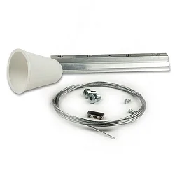 Accesorio Suspensión por cuerda CLASSIC SURFACE mecánico, 1 pieza, con baldaquino, acero inoxidable 200cm