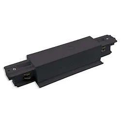 Alimentador central trifásico CLASSIC RECESSED, negro mate