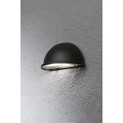 Wall luminaire TORINO, width 20cm, E14 max. 25W, black aluminium / acrylic glass