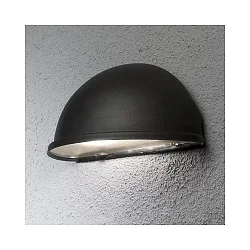 Wall luminaire TORINO, width 28cm, E14 max. 40W, black aluminium / acrylic glass