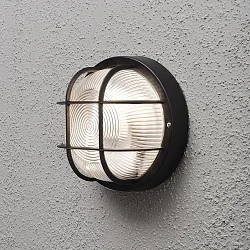 Luminaria de pared y techo MANTOVA E27 IP44, negro