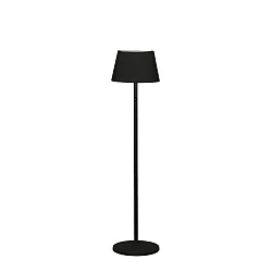 Lámpara de pie a pilas POMEZIA IP54, negro regulable