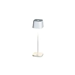 Lámpara de mesa a pilas CAPRI MINI IP54, blanco regulable