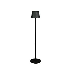 Lámpara de pie a pilas POMEZIA MEDIUM USB IP54, negro regulable