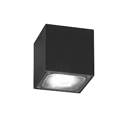 Outdoor HighPower LED ceiling luminaire CESENA, 6W 3000K 400lm, anthracite aluminium / clear glass