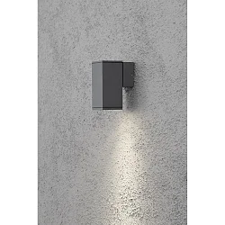 Luminaria de pared para exteriores MONZA GU10 IP44, antracita, transparente