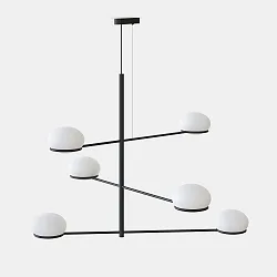 Luminaria colgante COCO CHANDELIER E14 IP20, negro