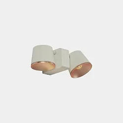 Luminaria de pared y techo DRONE DOUBLE LED de 2 llamas IP20, regulable