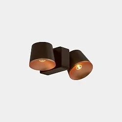 Luminaria de pared y techo DRONE DOUBLE LED de 2 llamas IP20, regulable