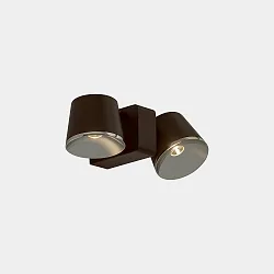 Luminaria de pared y techo DRONE DOUBLE LED de 2 llamas IP20, regulable