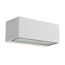 outdoor wall luminaire NEMESIS E27 - 9x22CM up / down, large E27 IP66, white matt dimmable