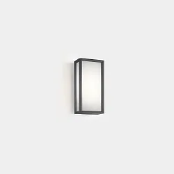 outdoor wall luminaire SKAT MINI 200MM flat, impact resistant, on/off IP65, anthracite 
