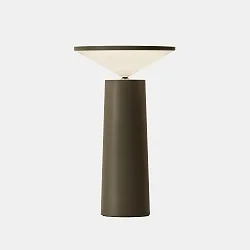 Luminaria de mesa COCKTAIL LED con regulador táctil, cónico IP20, gris regulable