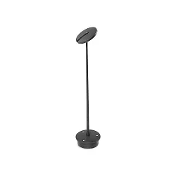 Luminaria de caminos INVISIBLE LED IP54, negro regulable