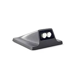 Luminaria de caminos REXEL 2 LED IP65, gris