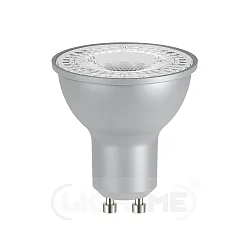 LED glass look reflector lamp, GU10, 3W 3000K 230lm 38°