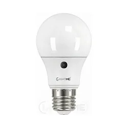 LED pear shape lamp A60 for open luminaires, E27, 5.5W 2700K 470lm, with integrated ambient light sensor, opal