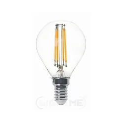 Filamento luminoso en forma de gota P45 regulable E14 4,5W 470lm 2700K CRI 80 regulable