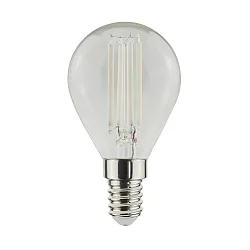 Filamento luminoso en forma de gota WHITE P45 E14 6,5W 470lm 4000K 320° CRI 80-89 