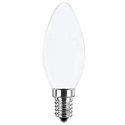 Filamento luminoso en forma de vela WHITE C35 E14 6,5W 810lm 4000K 320° CRI 80-89 