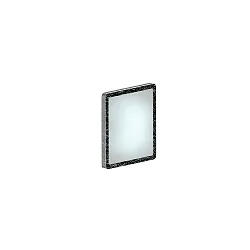 Luminaria de espejo DONNA LED angular, CCT Switch GX53 IP44, plata 