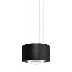 Luminaria colgante EASY LENS Dim-To-Warm, con la óptica del lente IP20, negro regulable