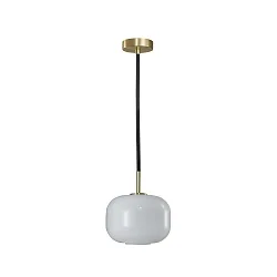 Luminaria colgante CUSCINO SMALL G9 IP20, latón, negro