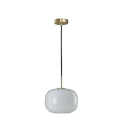 Luminaria colgante CUSCINO MEDIUM E27 IP20, latón, negro