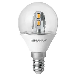 LED Lámpara gota MEGAMAN LED ULTRA COMPACT CLASSIC E14 3W 250lm 2800K CRI 80-89 