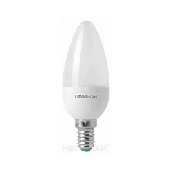LED para en forma de vela C35 regulable E14 5,5W 470lm 2800K 330° CRI 90 regulable