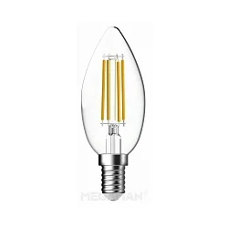 Filamento luminoso en forma de vela C35 regulable E14 3W 470lm 2700K 360° CRI 90 regulable