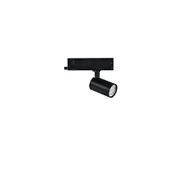 Foco trifásico MARCO 2 MINI DBT giratorio, giratorio IP20, recubrimiento con polvo, negro, transparente 