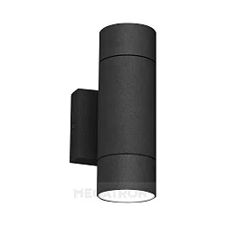 Outdoor wall luminaire RUNO Up&Down, round, IP54, 2x GU10 max. 35W, anthracite