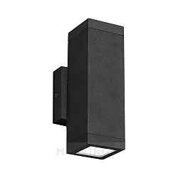 Outdoor wall luminaire RUNO Up&Down, angular, IP54, 2x GU10 max. 35W, anthracite