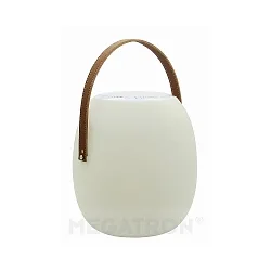 Altavoz SPIKA SOUNDLIGHT RGBW, con batería, controlable por Bluetooth, con iluminación IP44, blanco regulable
