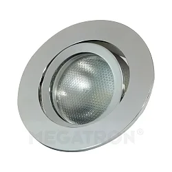 Luminaria empotrable para techos DECOCLIC 68MM / GU10 + GU5.3 redondo, giratorio GU10 IP20, aluminio, plata regulable
