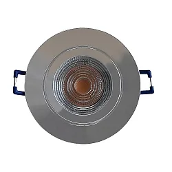 recessed housing DECOCLIC 68MM / GU10 + GU5.3 round, rigid, chrome, glossy