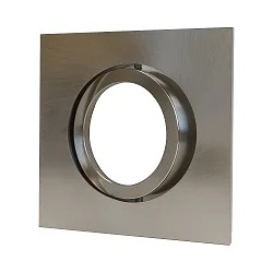 Luminaria empotrable para techos DECOCLIC 68MM / GU10 + GU5.3 angular, giratorio GU10 IP20, hierro cepillado regulable