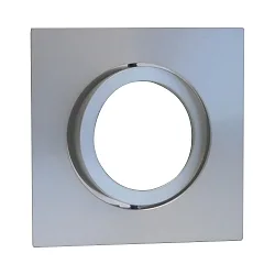 Luminaria empotrable para techos DECOCLIC 68MM / GU10 + GU5.3 angular, giratorio GU10 IP20, aluminio, plata regulable